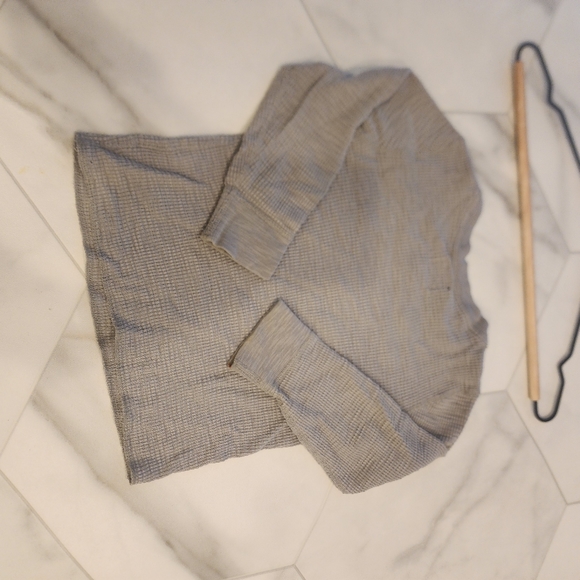 Boys Lucky brand size 4 gray waffle texture long sleeve shirt "Nashville guitar" - Picture 5 of 7